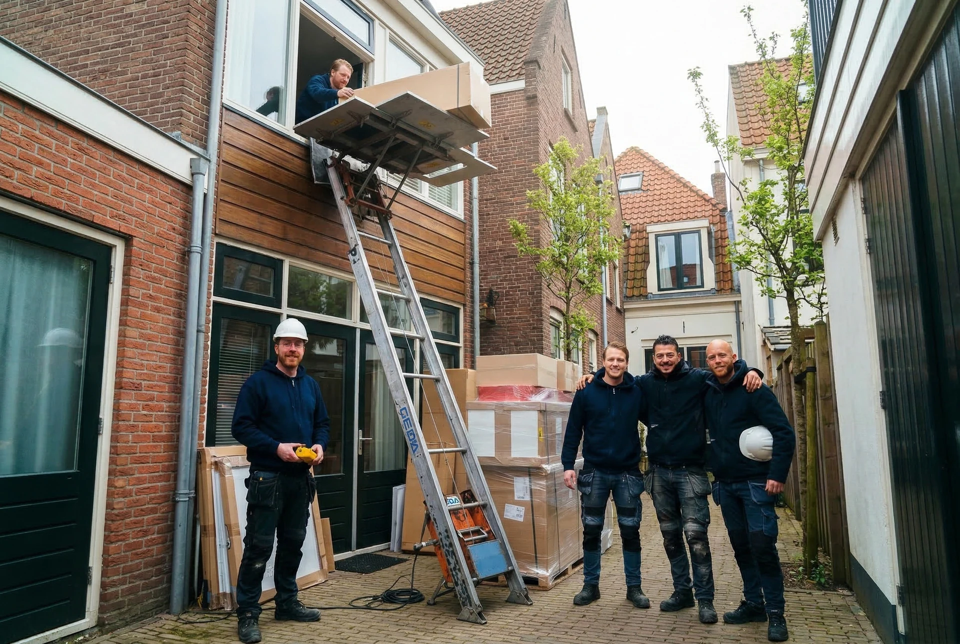 GEDA opbouwlift voor verhuizing Amsterdam