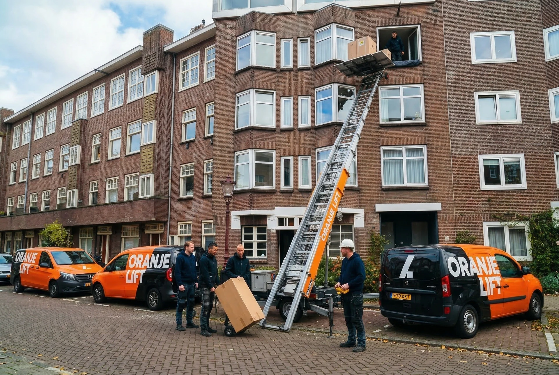 Verhuislift bij hoogbouw Amsterdam